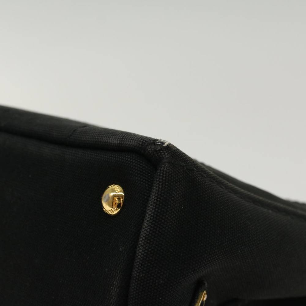PRADA Canapa PM Hand Bag Canvas Black Auth 48253 - Picture 16 of 16